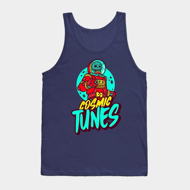 Cosmic Tunes Tank Top by PolyMuse